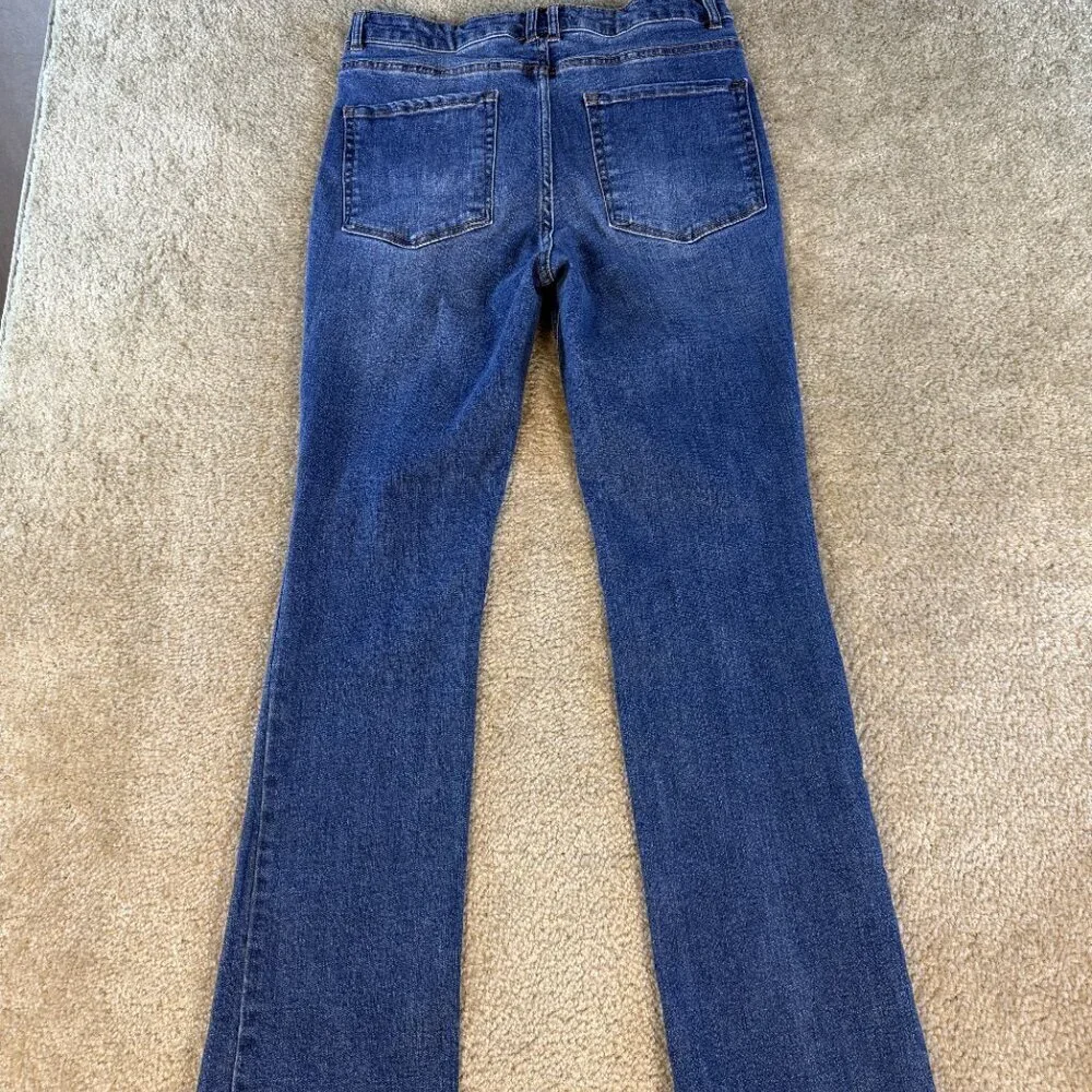 OAT New York Jeans Womens Size 10/30 High Rise Slim Bootcut Stretch Denim F445